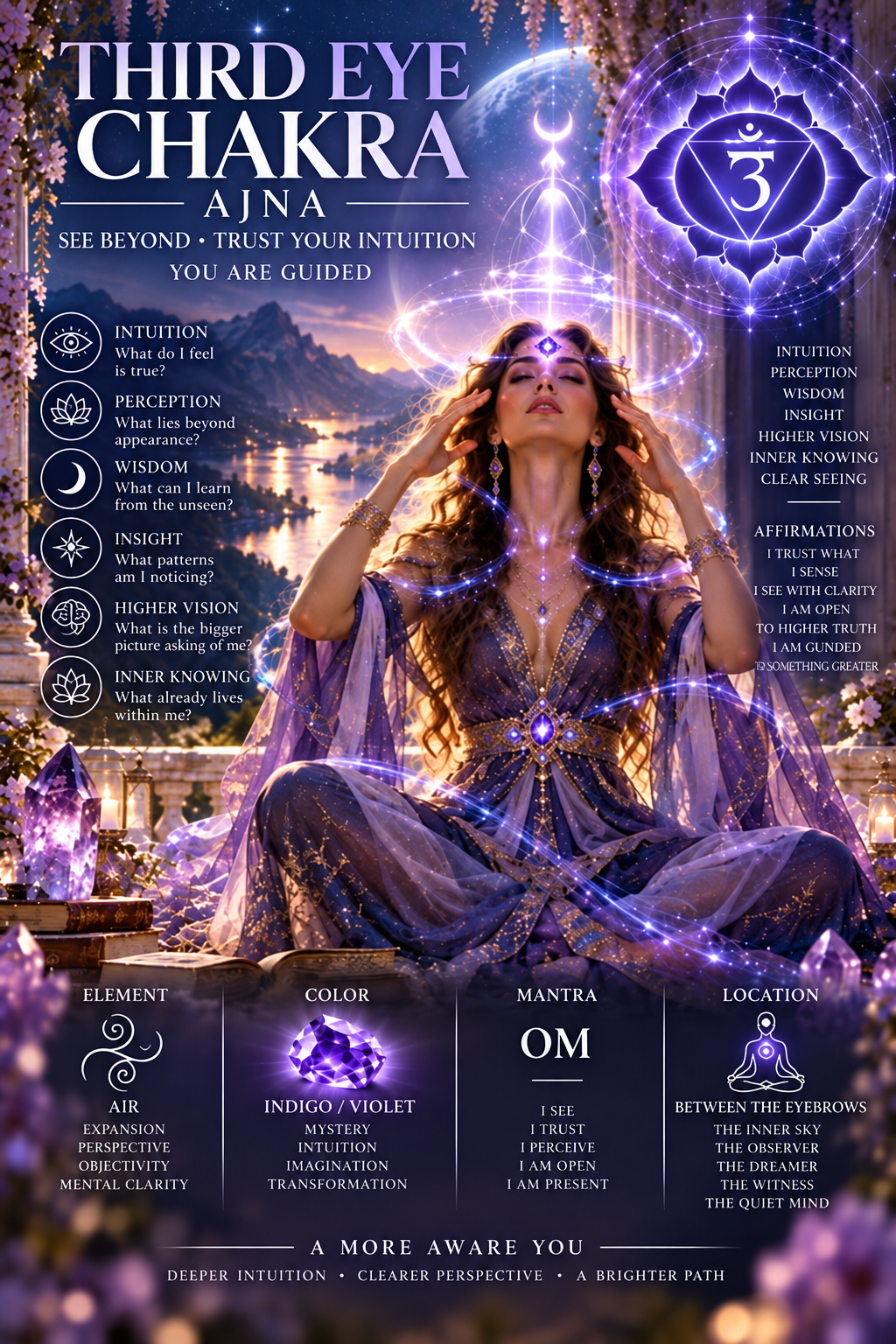 Ajna in a Celestial Garden: A Violet Meditation