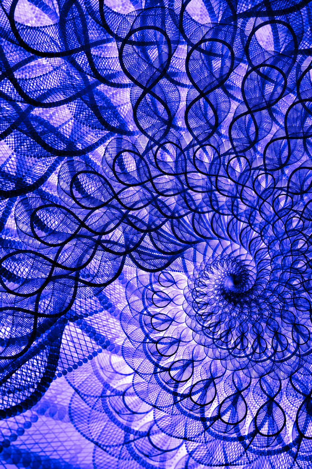 Ajna Color Study: A Violet Spiral of Perception