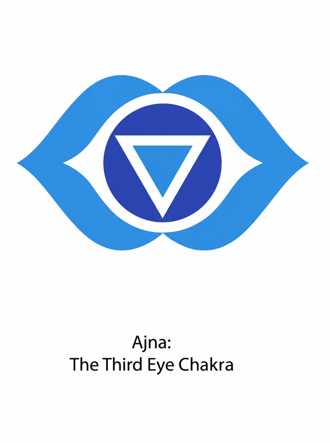 Ajna in Two Blues: A Clear Geometric Emblem