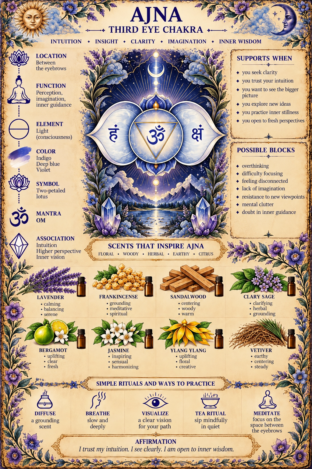 Ajna Botanical Atlas: Symbols and Scent Notes