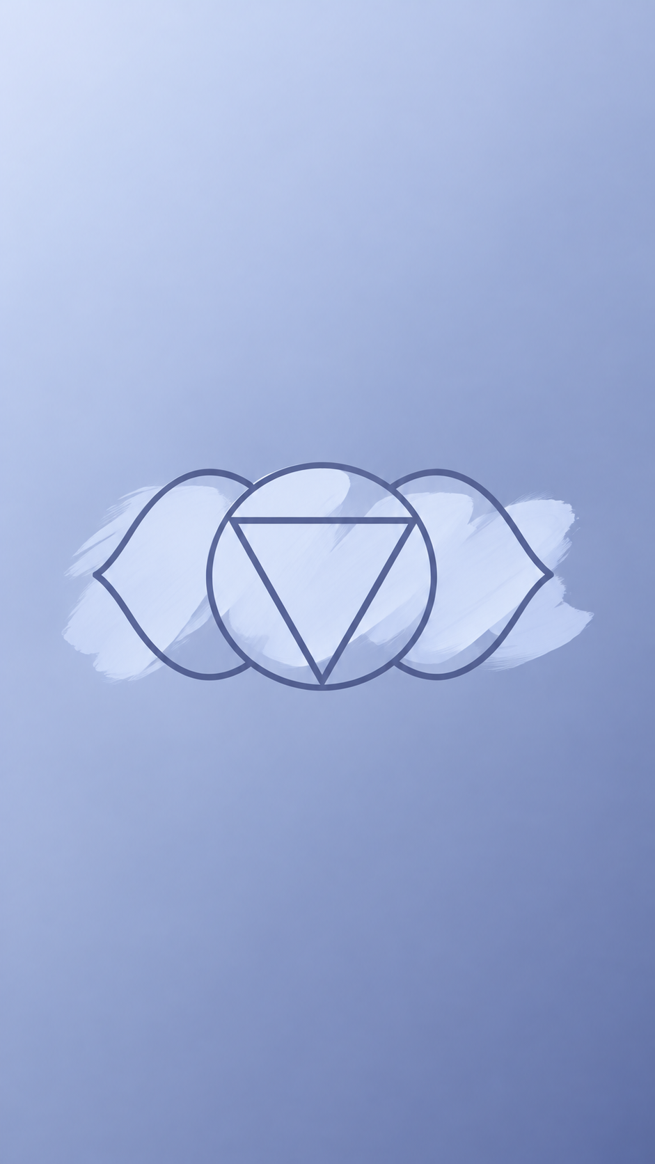 Ajna Lines on a Misty Blue Background