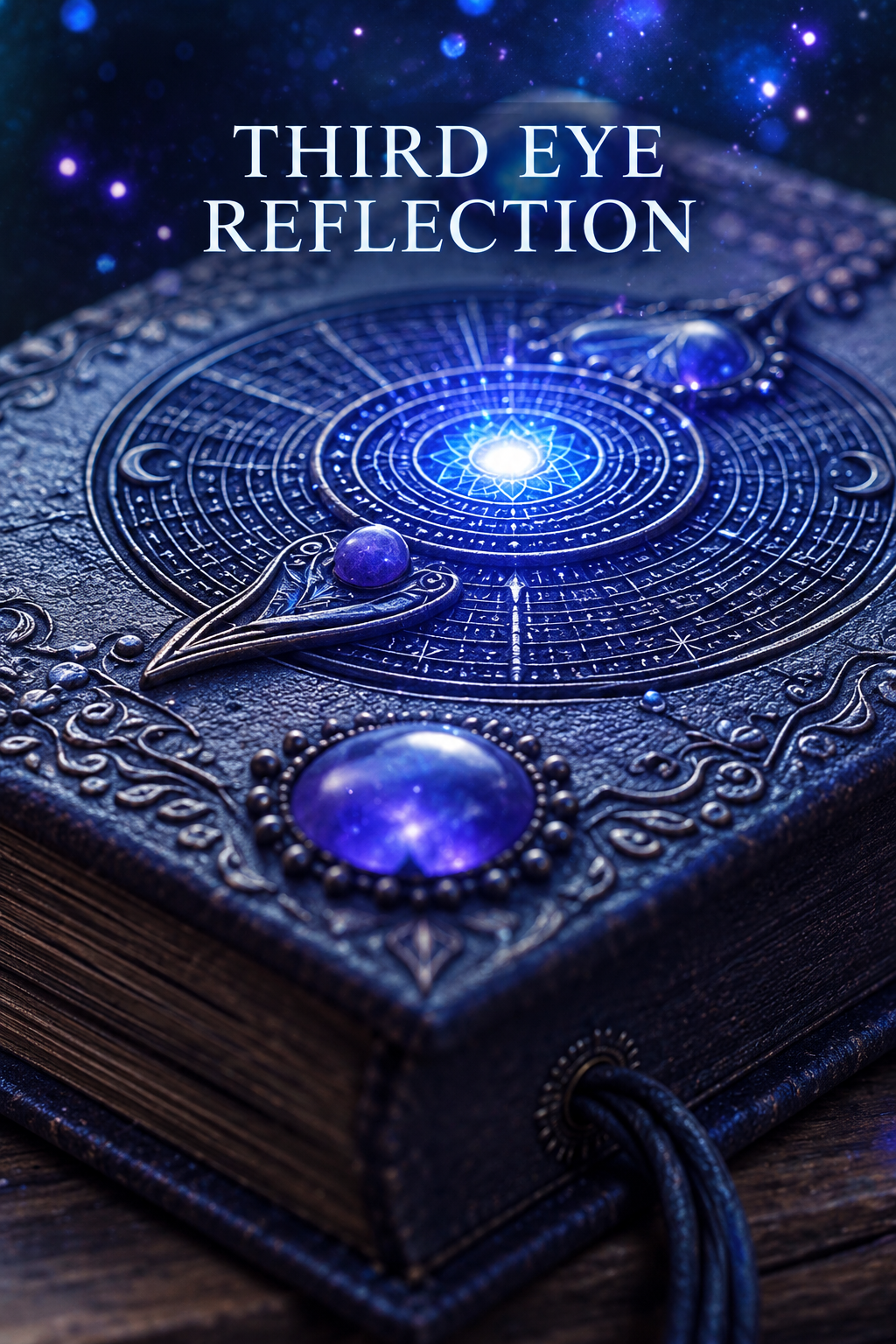 Ajna Reflection on an Engraved Blue Book