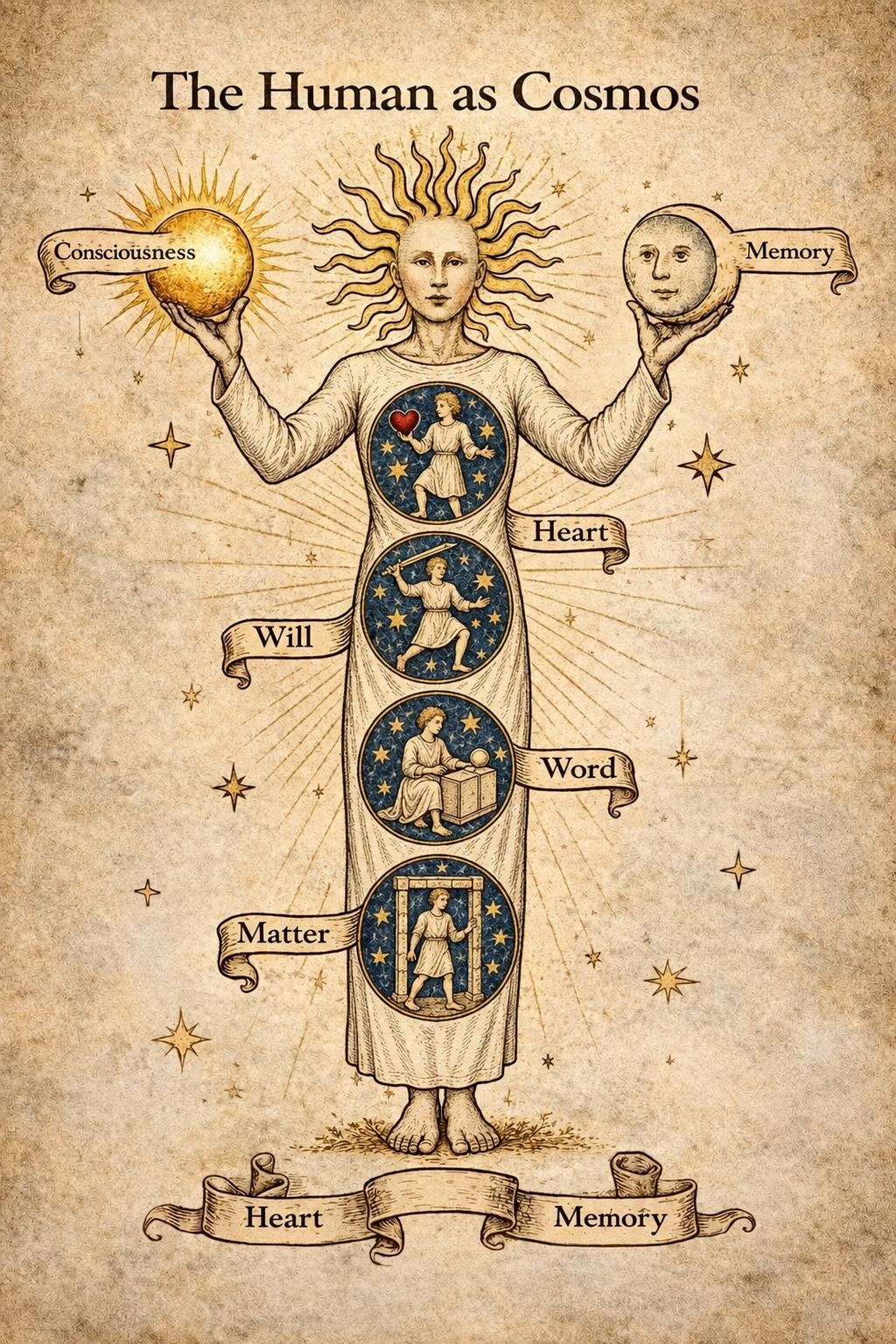 The Human as a Small Symbolic Cosmos