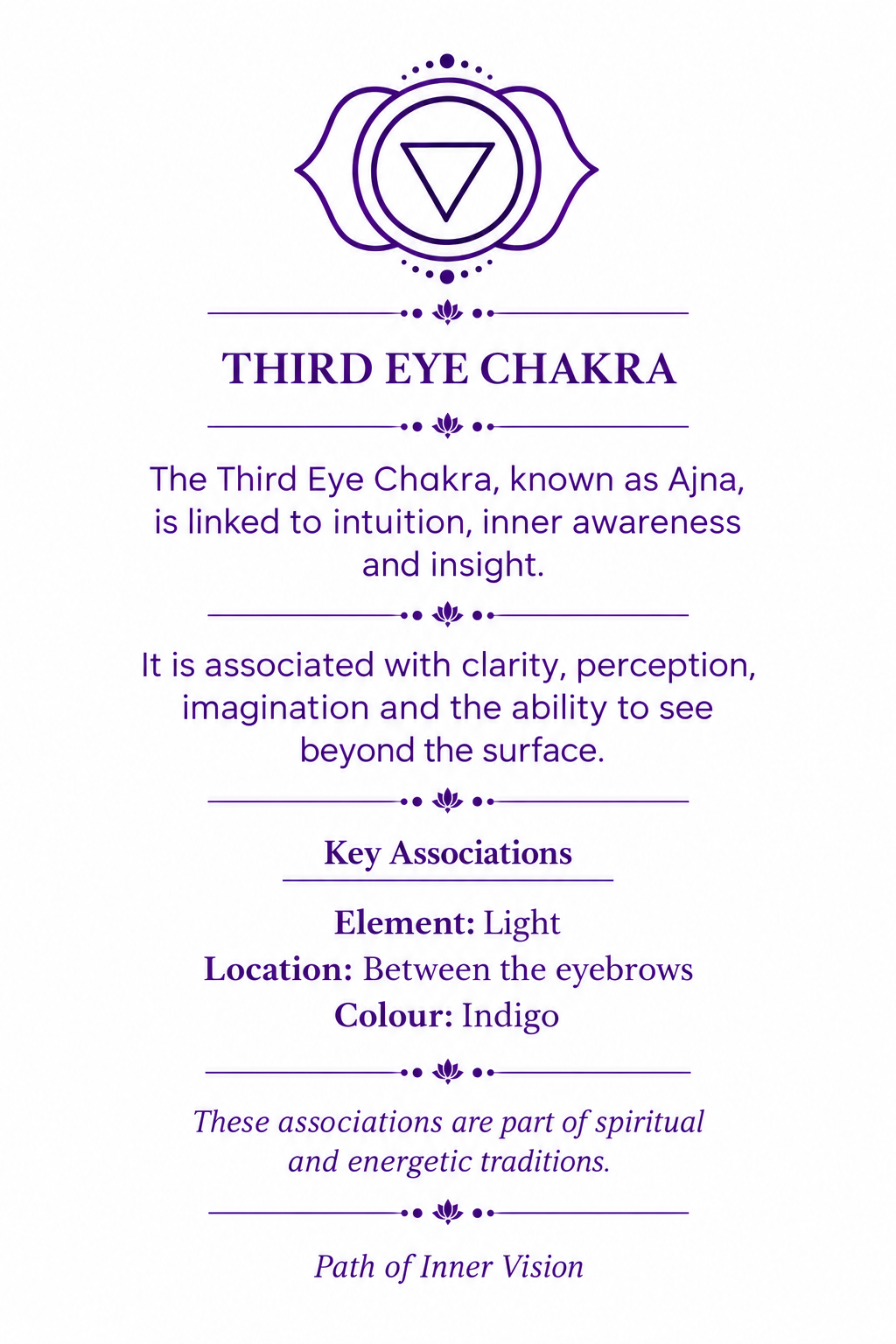 Third Eye Chakra: A Purple Guide to Inner Awareness