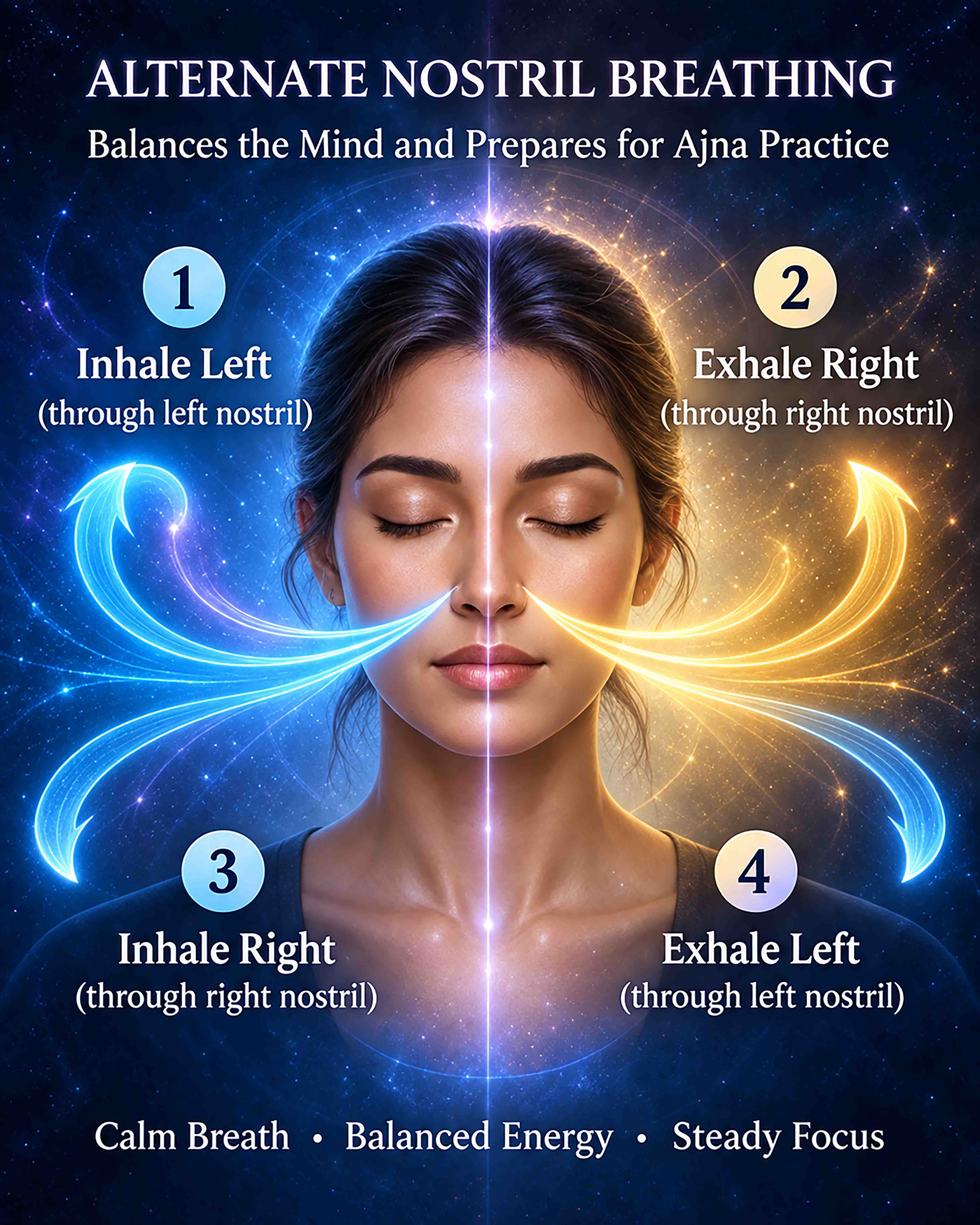 Alternate Nostril Breathing – Ajna Chakra Balance & Focus Guide