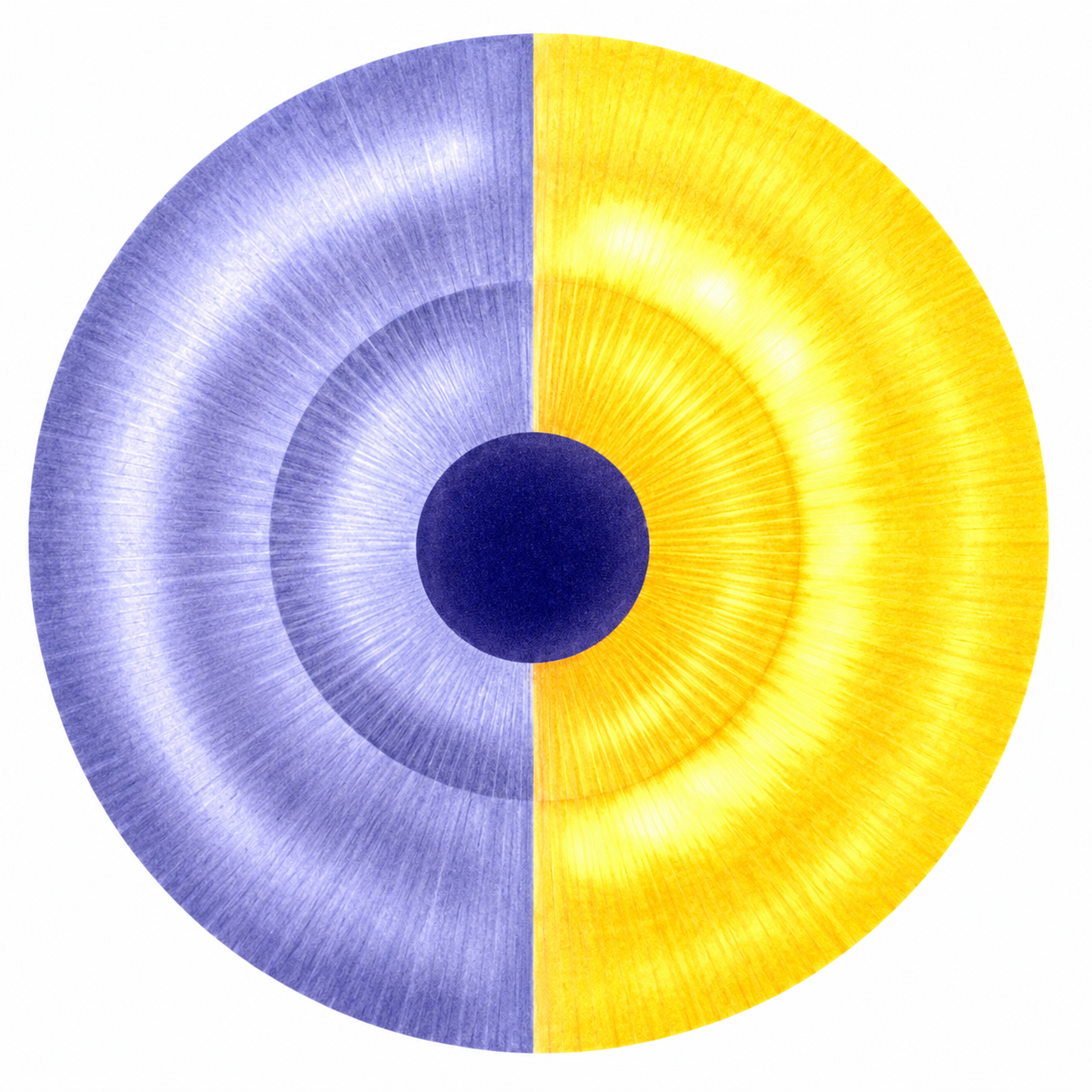 Violet and Gold: A Circular Study of Balance