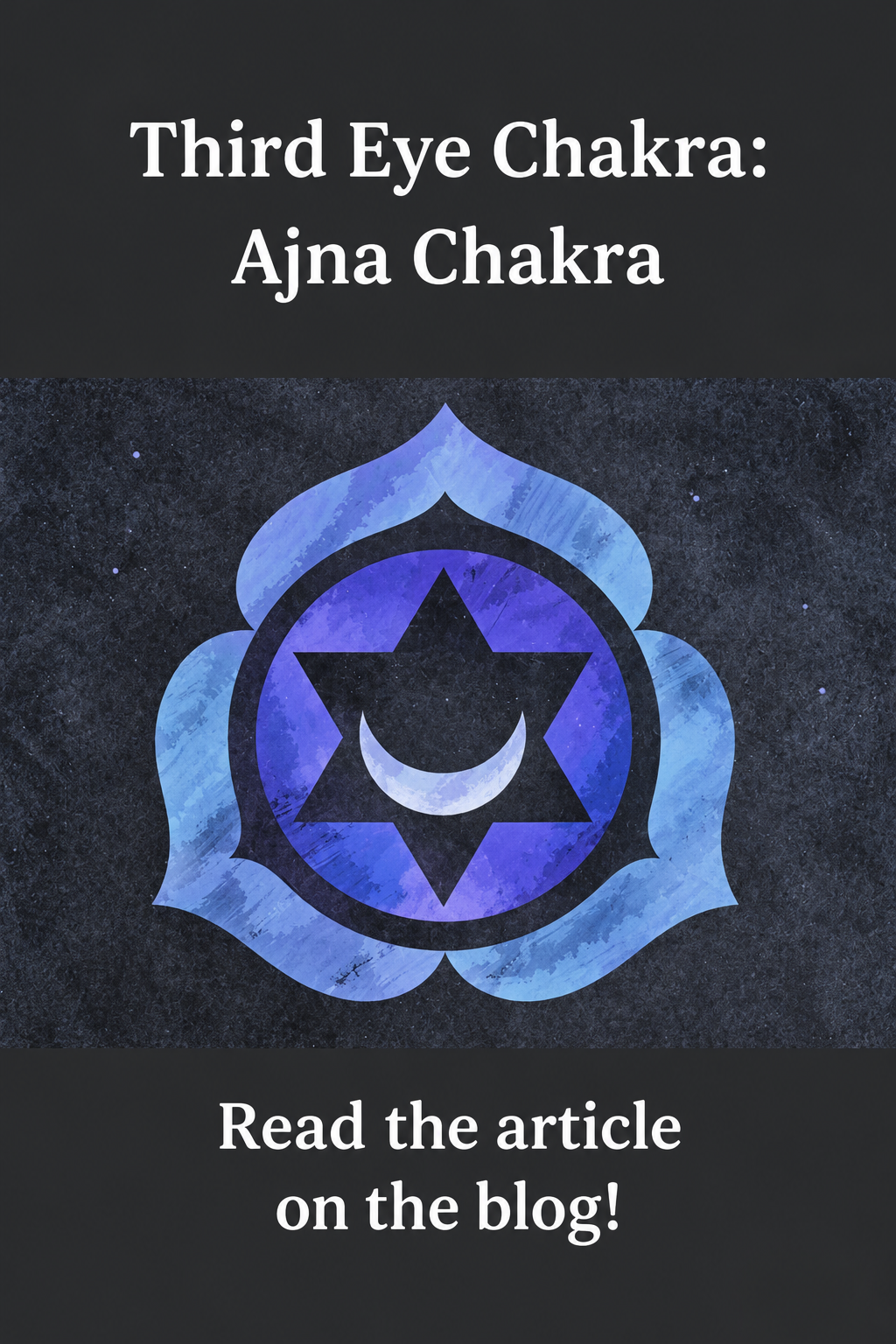 Ajna on Charcoal: A Moon and Lotus Study