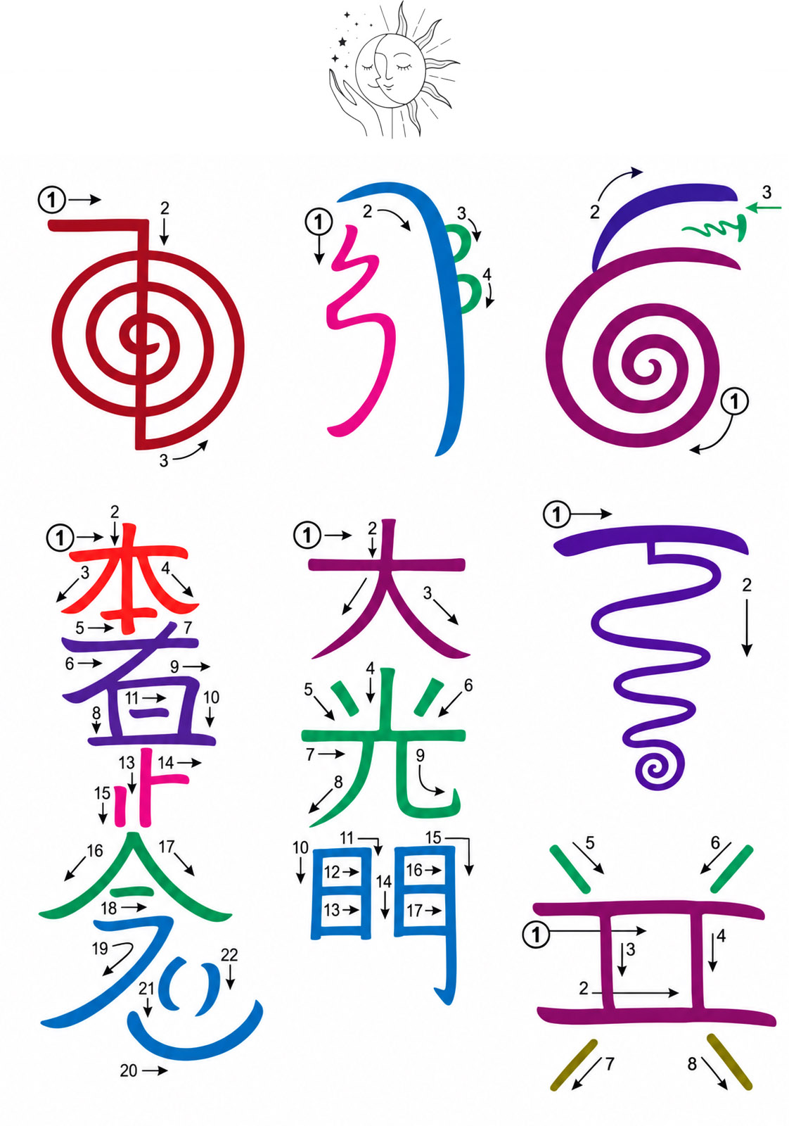 How to Draw Reiki Symbols
