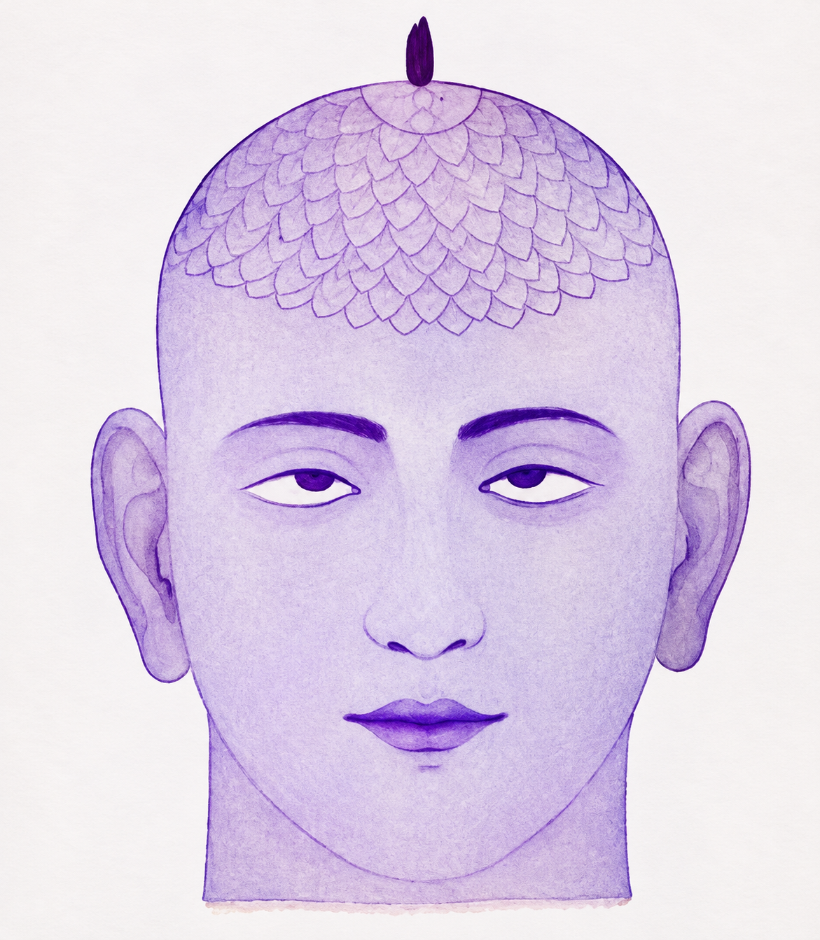 A Lavender Portrait of Inner Stillness