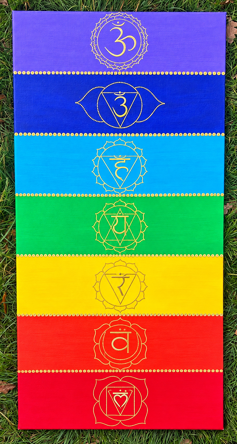 Ajna on a Rainbow Canvas in the Grass