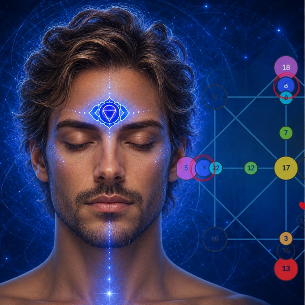 Ajna and the Inner Map: A Cosmic Portrait