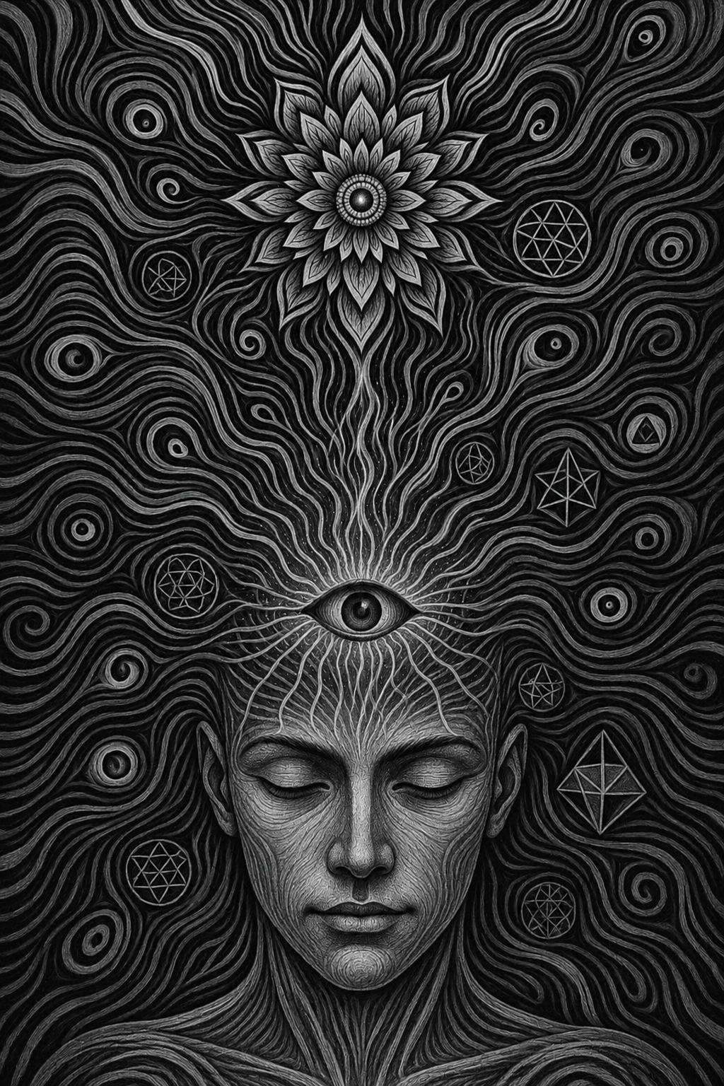 The Inner Current: Eye, Lotus, and Quiet Awareness