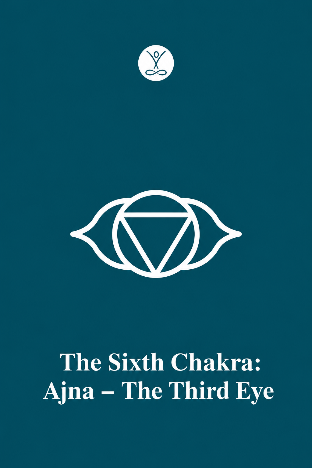 Ajna in Teal: A Minimal Reflection Poster
