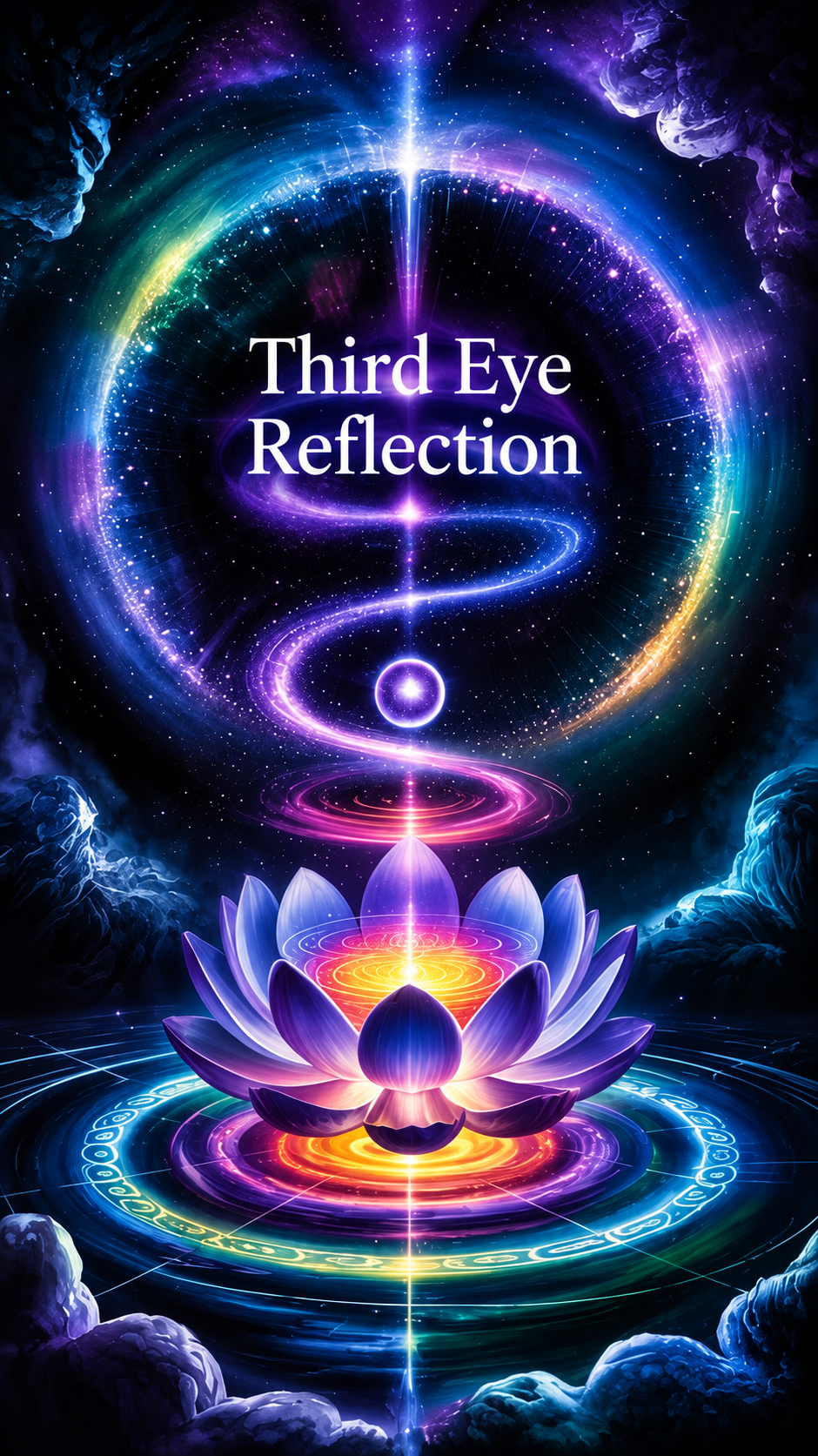 Ajna Lotus beneath a Cosmic Halo