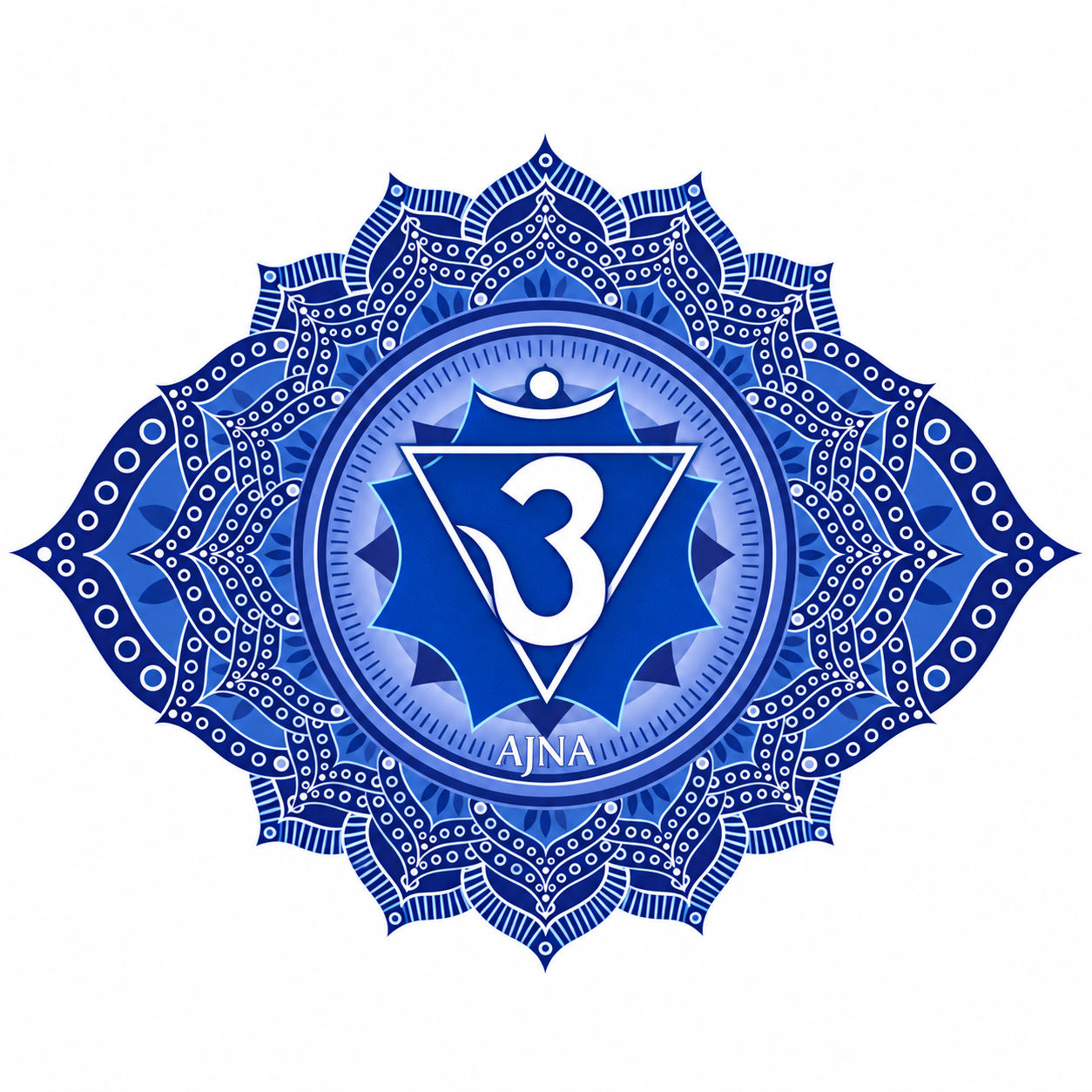 Ajna Mandala: Indigo Ornament and Sacred Geometry