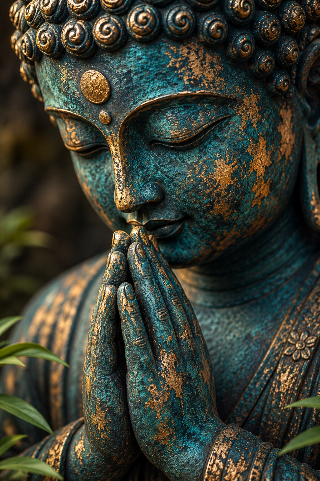 Stillness in Turquoise and Gold