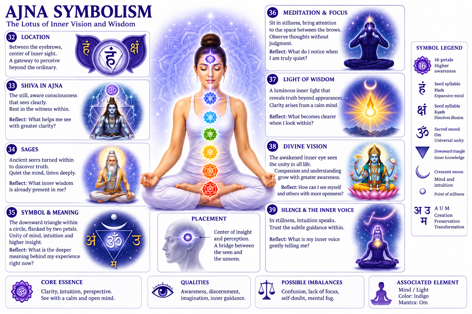 Ajna Symbolism in an Illustrated Panel Map