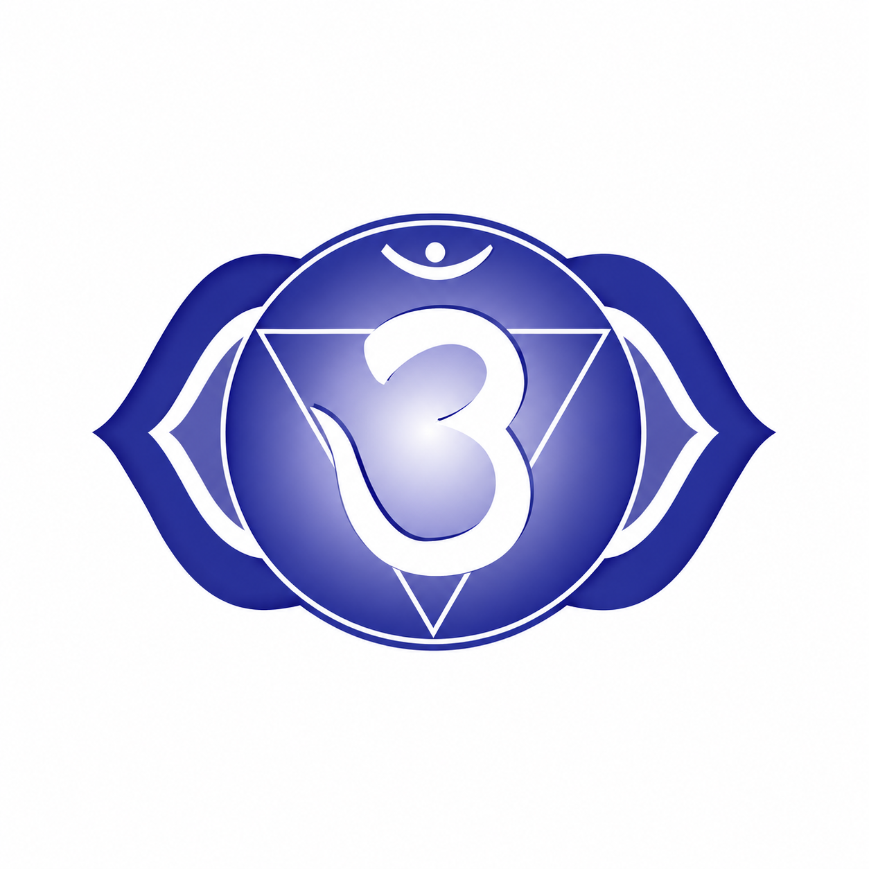 Ajna in Indigo: A Luminous Central Glyph