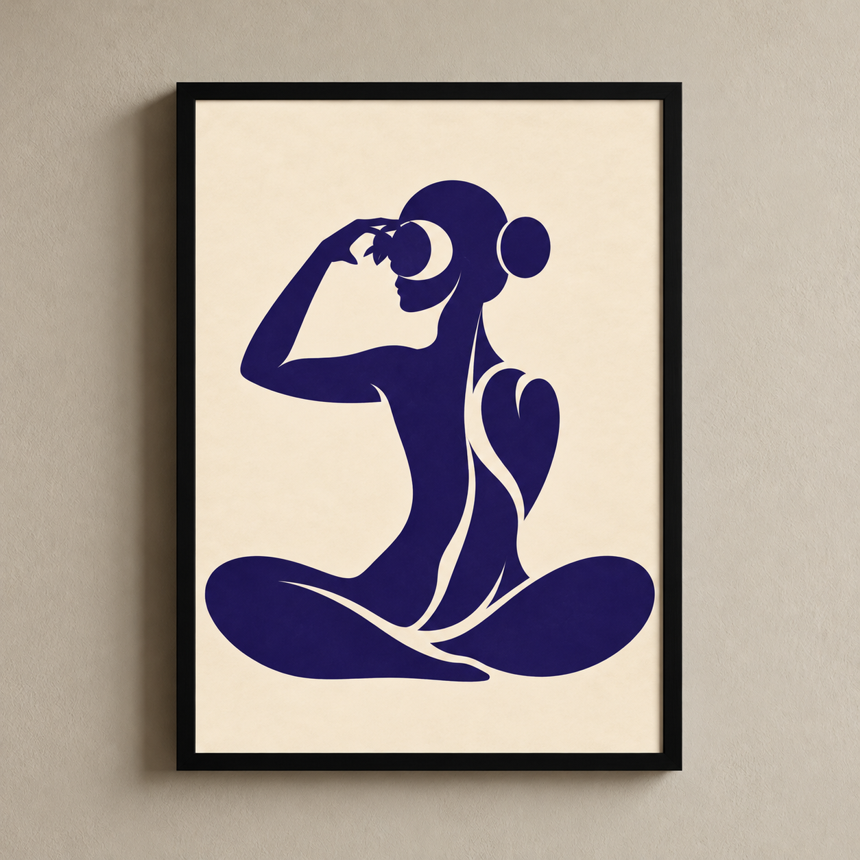 Ajna Silhouette in a Black Frame