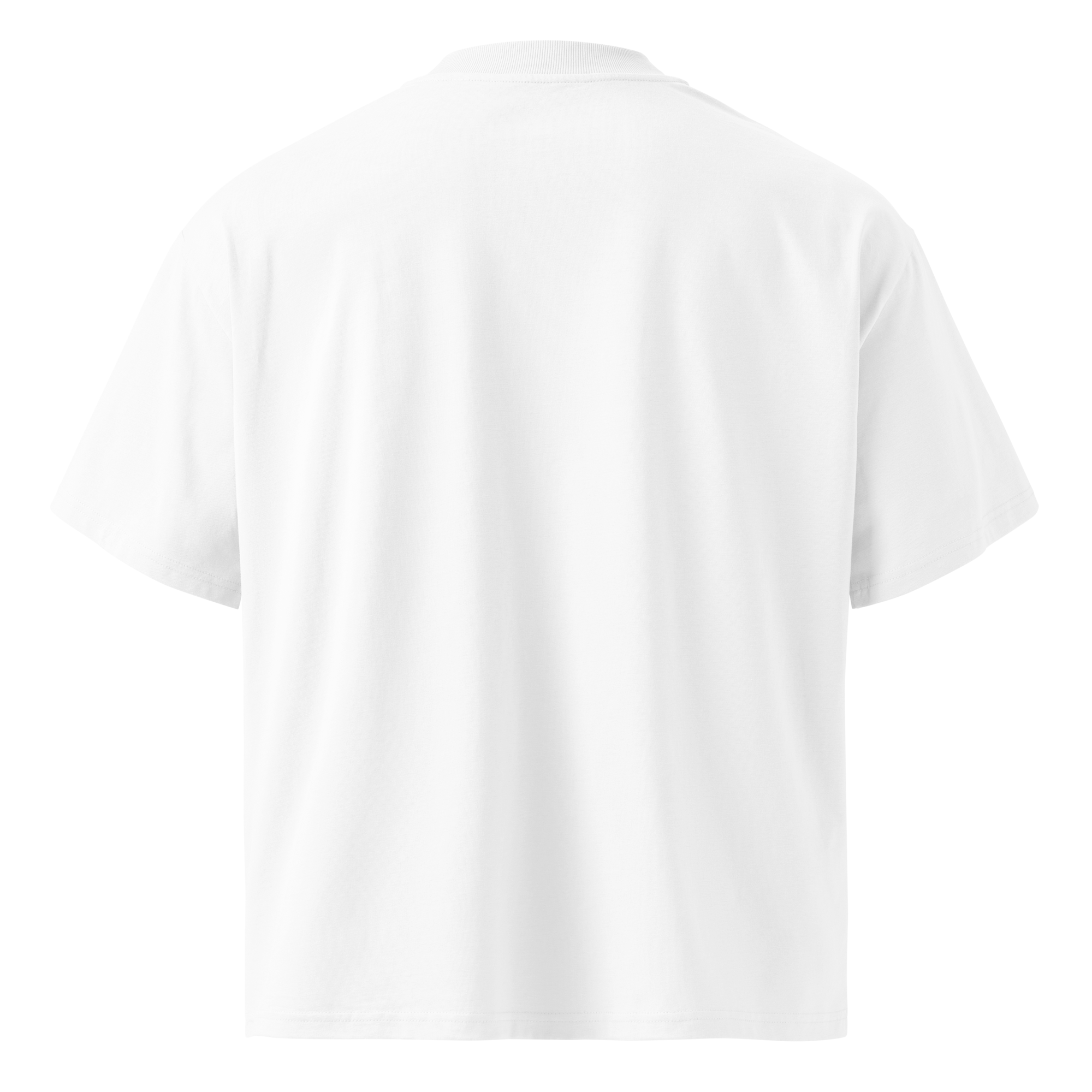 Fierce Red-Eyed Wolf Unisex Organic Oversized T-Shirt